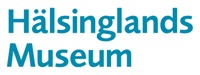 Hälsinglands Museums blåa logotyp