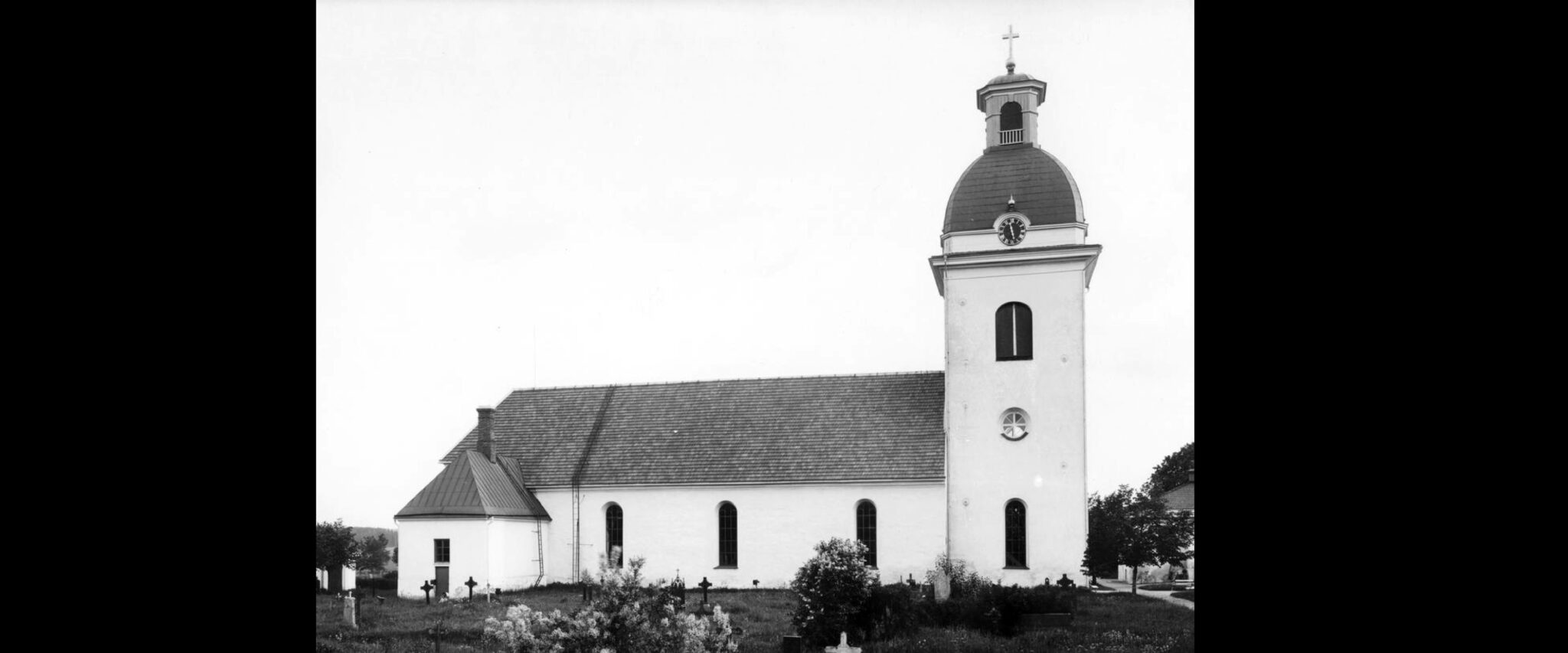 Valbo kyrka, 1933. Foto: Gustaf Wilh. Reimers.