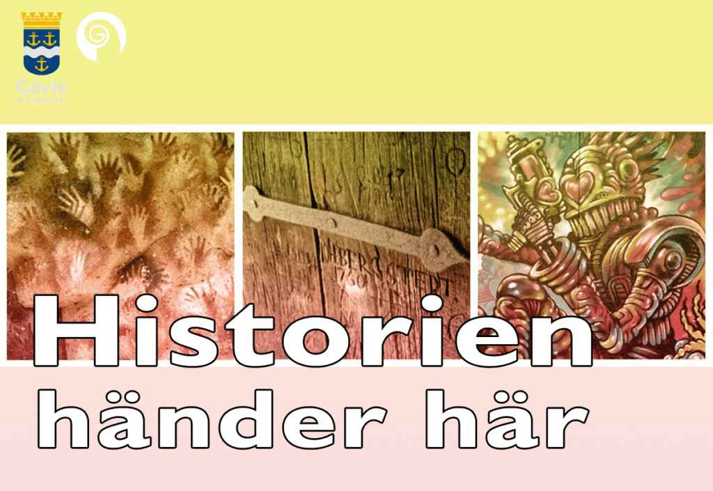 Historien Händer Här- Historisk klotter